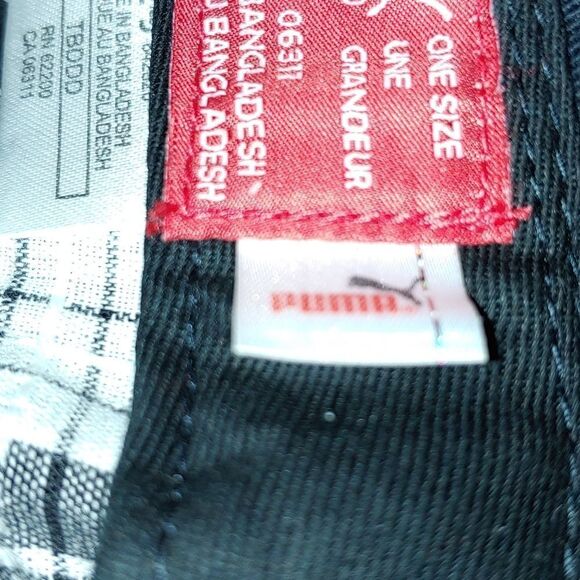 Puma black white cadet military style ladies hat NWOT - Picture 9 of 14